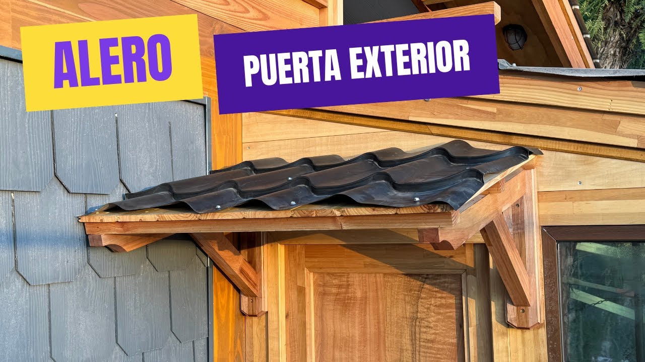 ALERO de MADERA para PUERTA - Carpinteria fácil