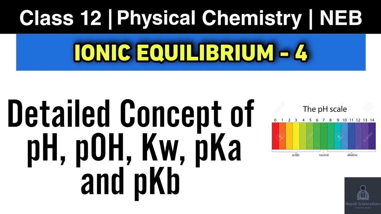 Ionic Equilibrium L-4 | NEB Class 12 Chemistry | Ionic Product of water, pH & pOH , pKa, pKb & pKw