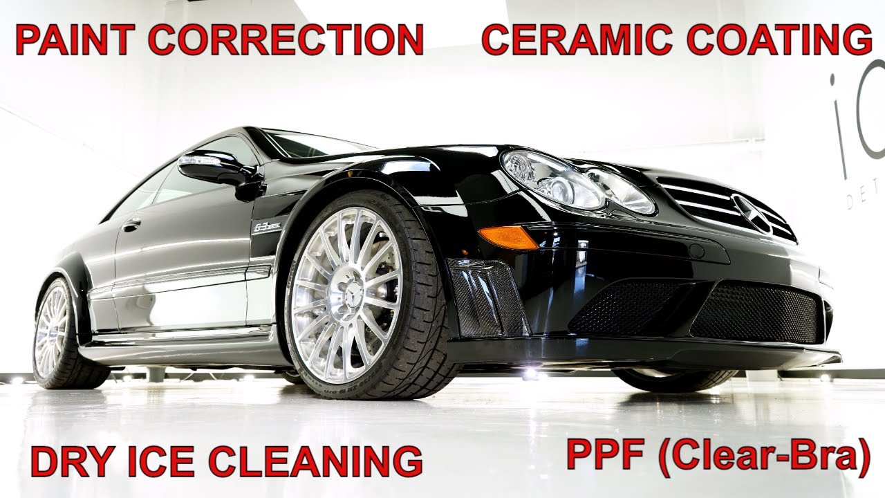The Best AMG Car for DRY ICE CLEANING & PAINT CORRECTION Mercedes Benz CLK 63 AMG Black Series