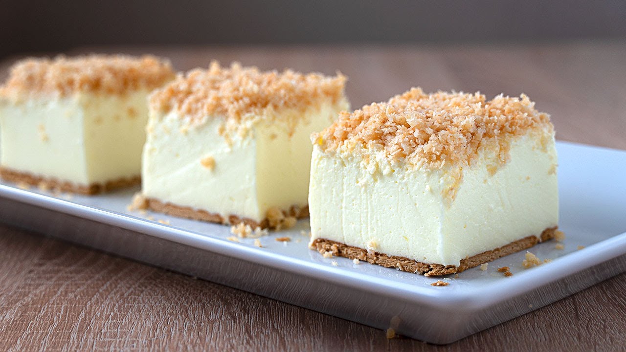 Ligera como una nube! Tarta de queso sin horno - Suave y refrescante