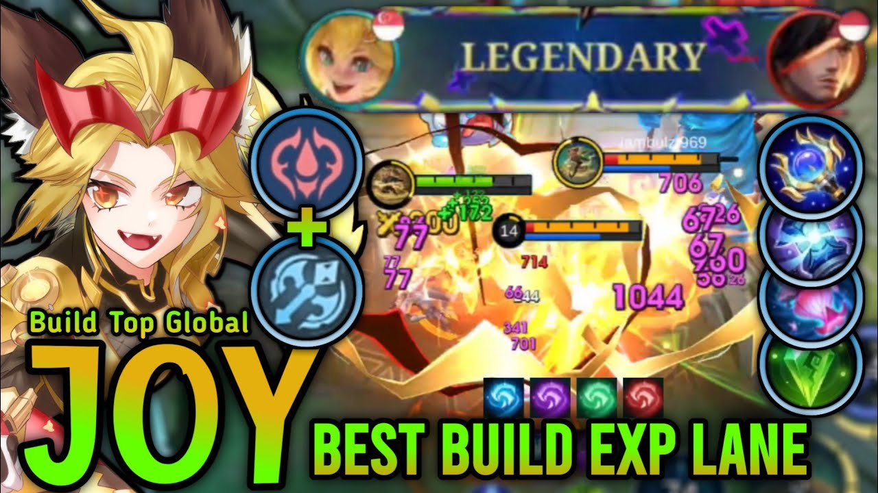 Joy Best Build Exp Lane!! High Lifesteal - Top Global Joy Best Build 2026 – Mobile Legends