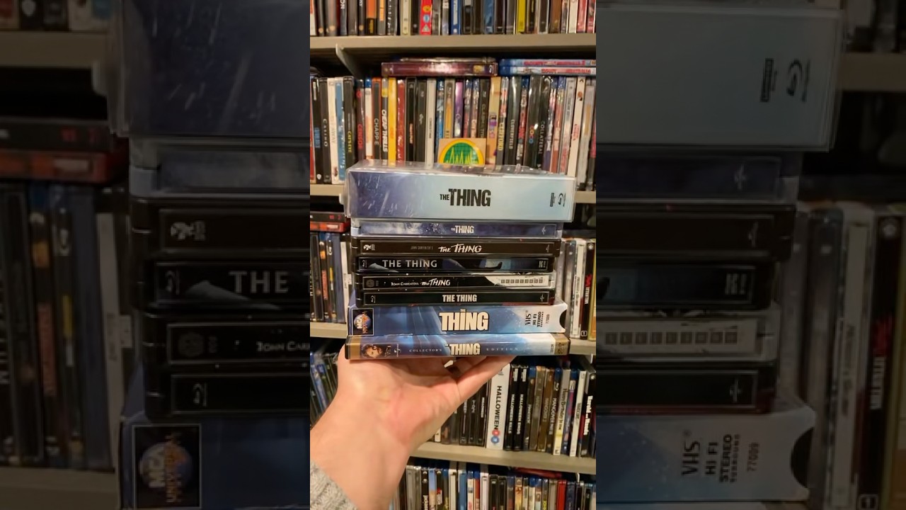 Here&rsquo;s The Thing&hellip; #movie #collection #physicalmedia #thething #horror #steelbook #4k #dvd #bluray