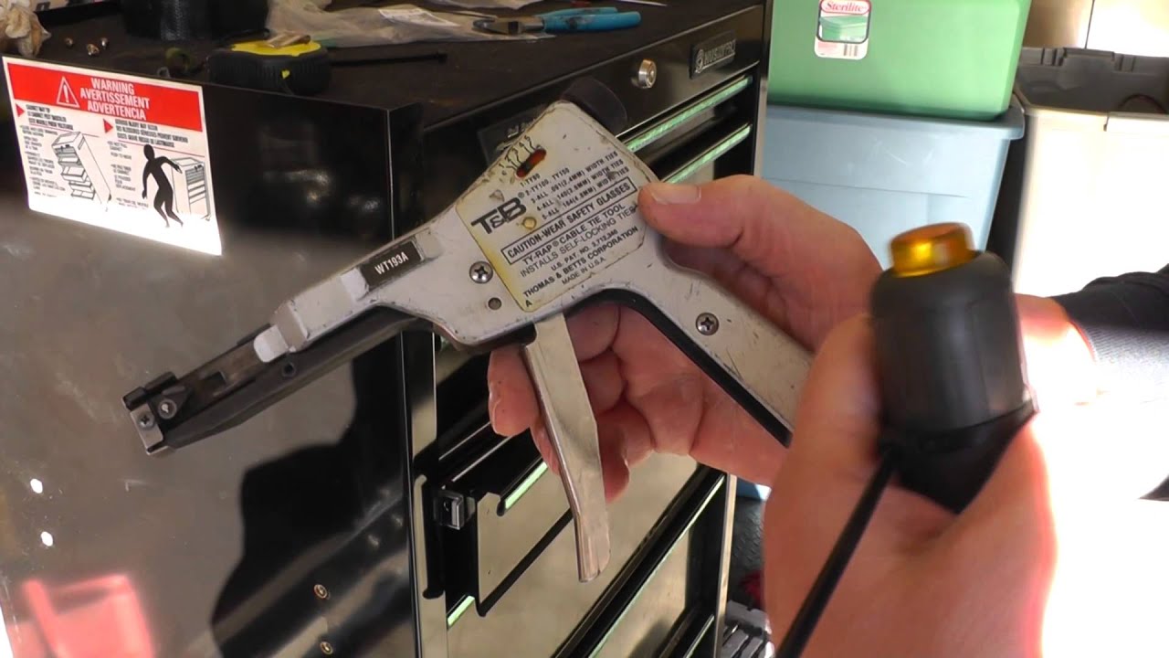 Demonstration of Ty-Wrap Gun