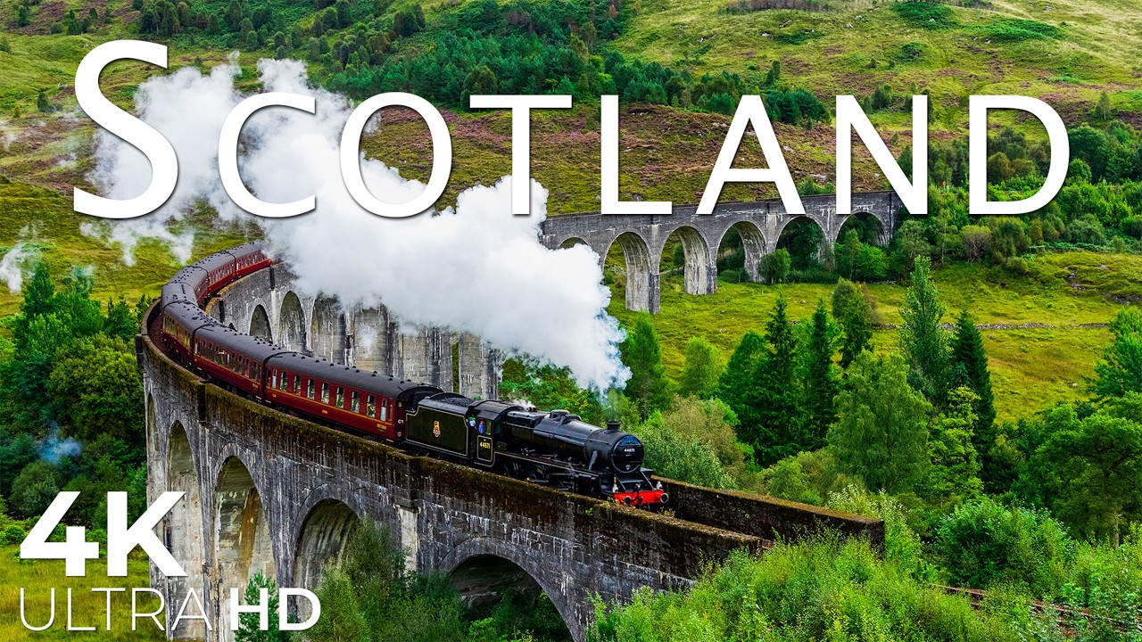 Шотландия 4K | Захватывающие дух высокогорья, величественные замки и неподвластные времени пейзажи