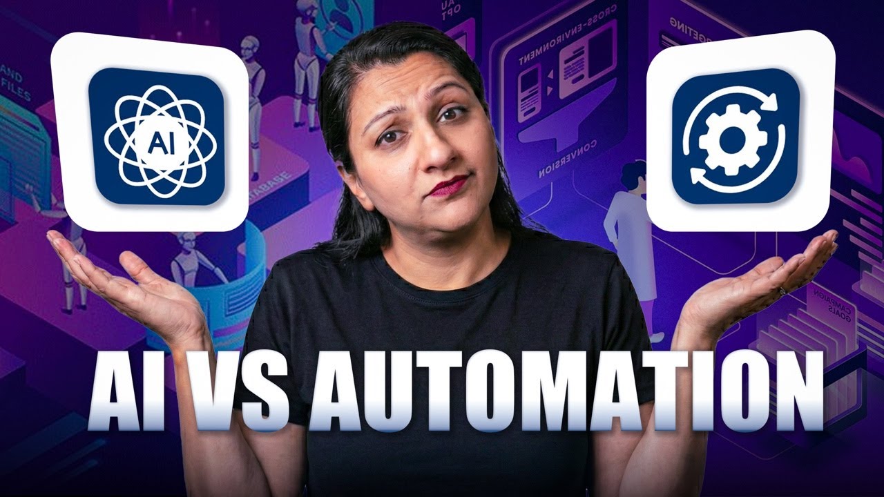 What is AI vs Automation? Explained Simply for Beginners | Day 1