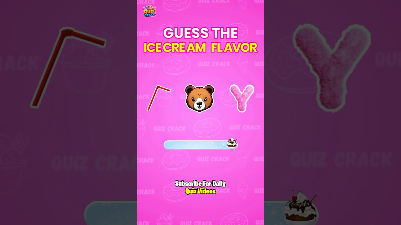 Guess The Ice-cream Flavour By Emoji🍨 