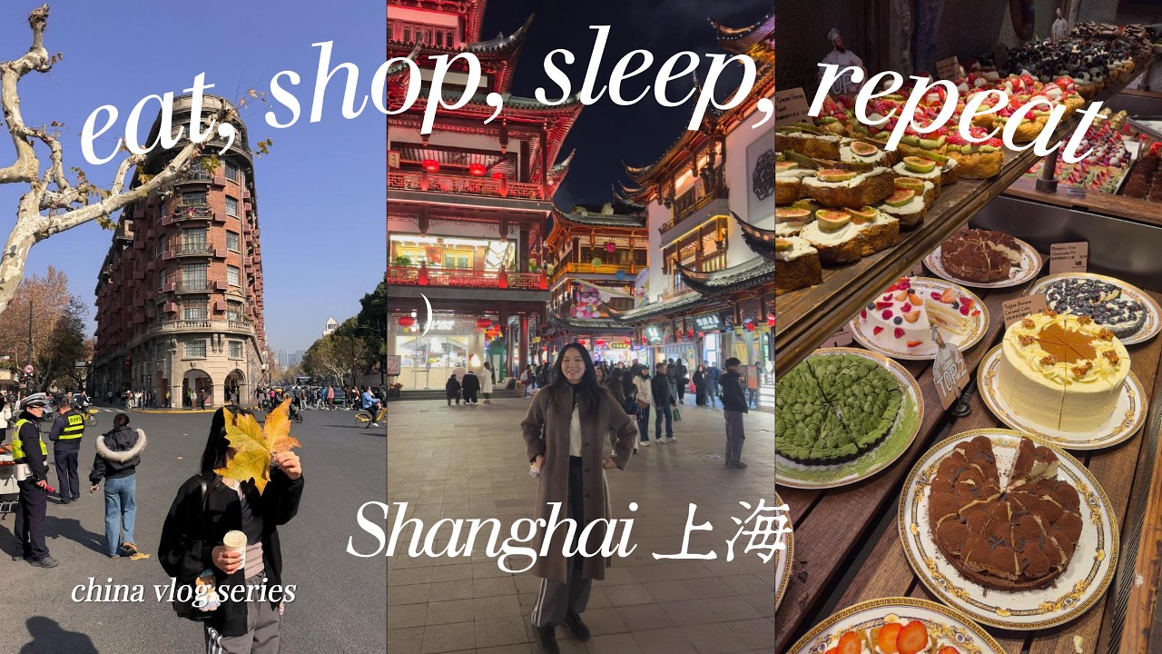 🎀☕️ cute bakeries, cafe hopping & shopping around shanghai 🥐🩷✨