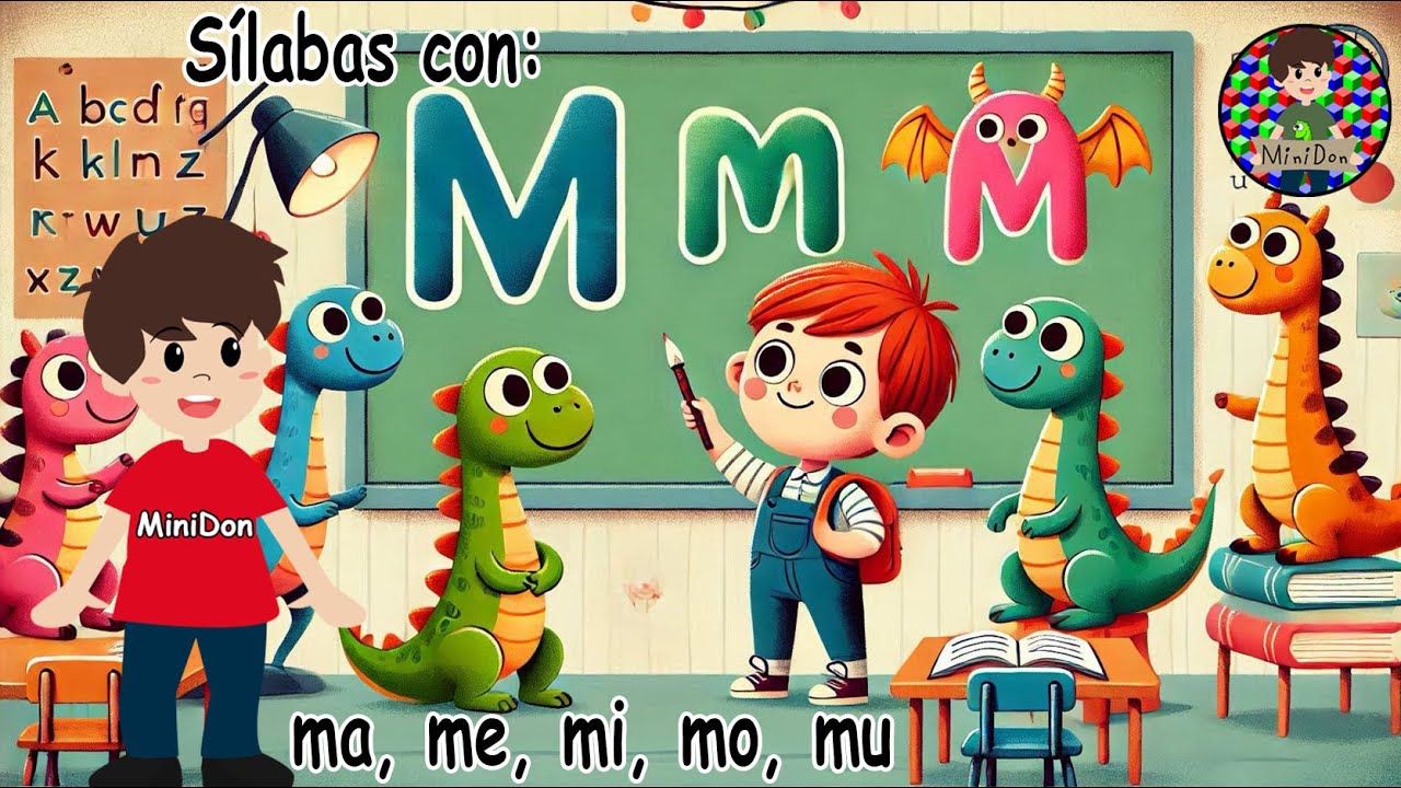 Sílabas ma, me, mi, mo, mu. Aprende a leer con MiniDon 😊