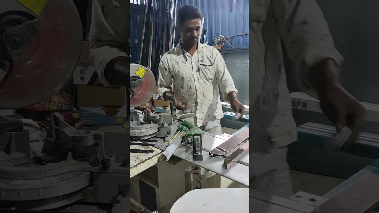 45mm glass profile connecter  hole jig farma  sampark8237225524