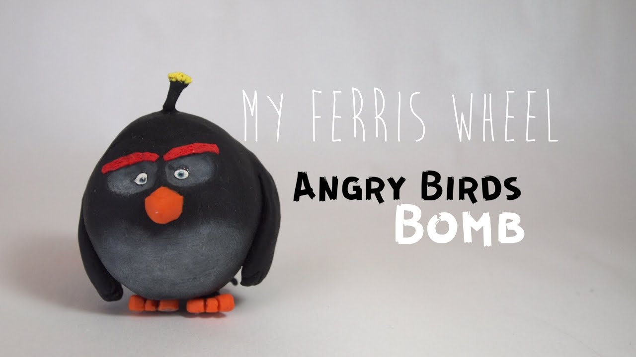 How to make Bomb out of polymer clay (Angry Birds movie)
