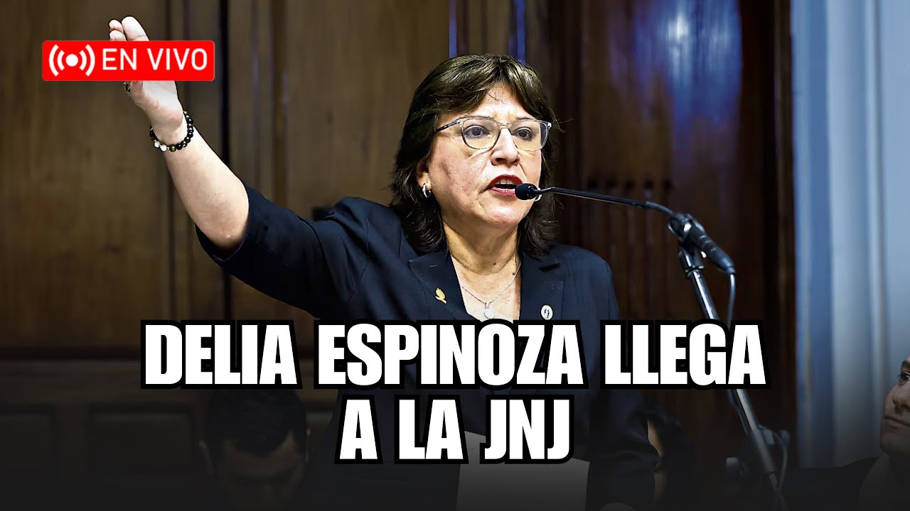 #envivo DELIA ESPINOZA ACUDIÓ A LA JUNTA NACIONAL DE JUSTICIA