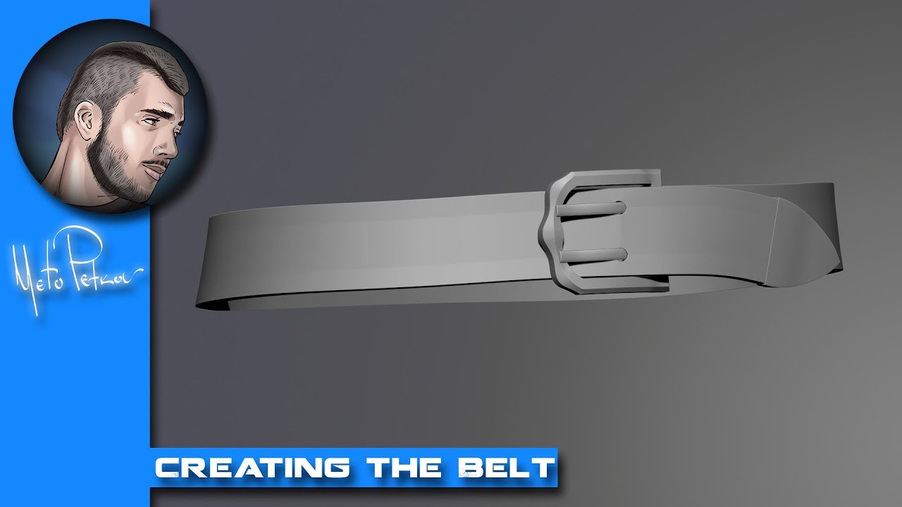 Creating a belt in #zbrush