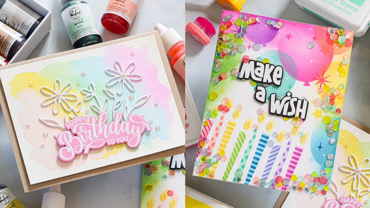 Birthday Cards that SPARKLE! Featuring What's New from Gina K  Designs