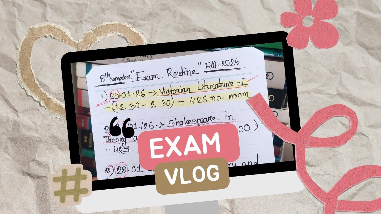 Exam Preparation 🌡️||University 🤟 Life||Semester Final😵||English Department 🌼