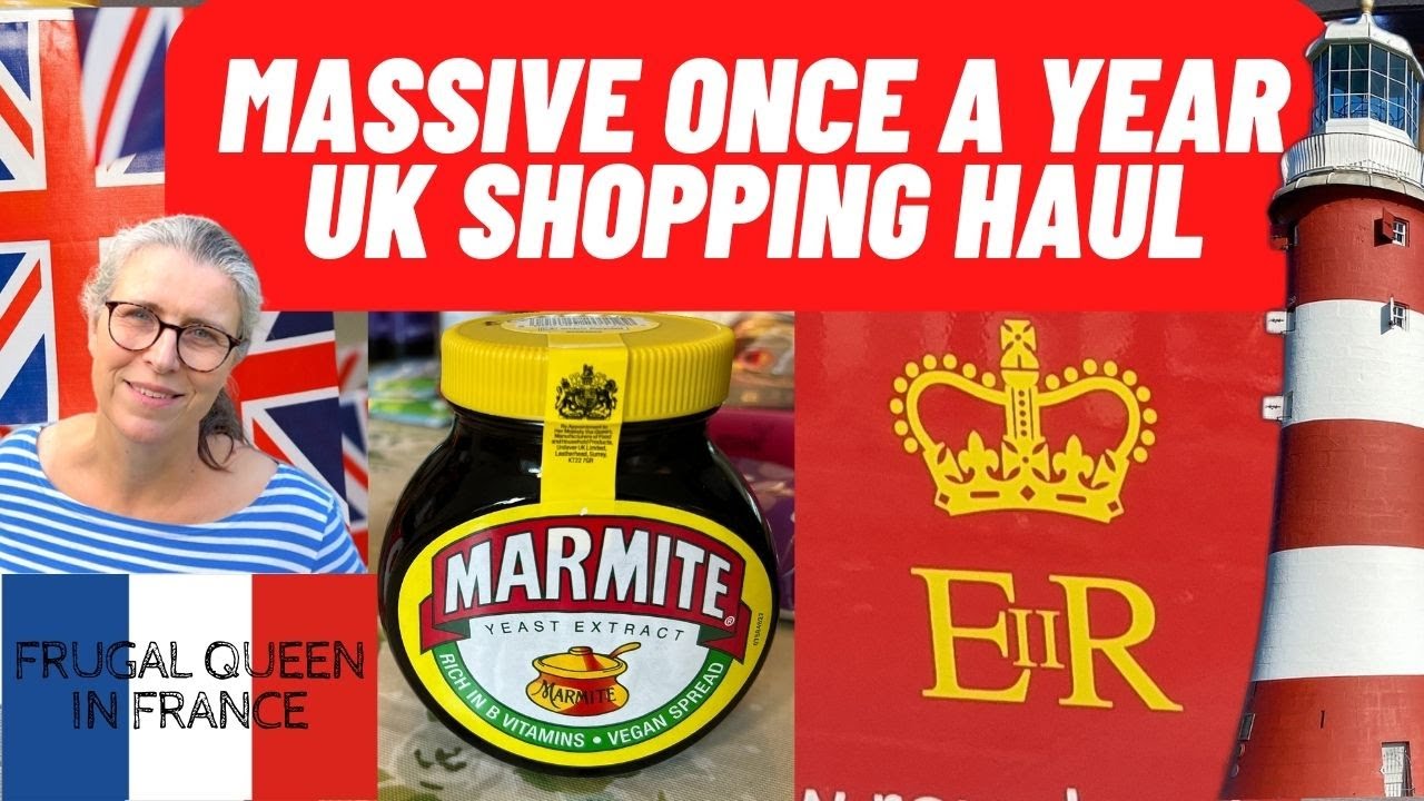 Massive Once a Year UK Shopping Haul - #frugal #british #haul #uk #family #ferry #marmite #plymouth