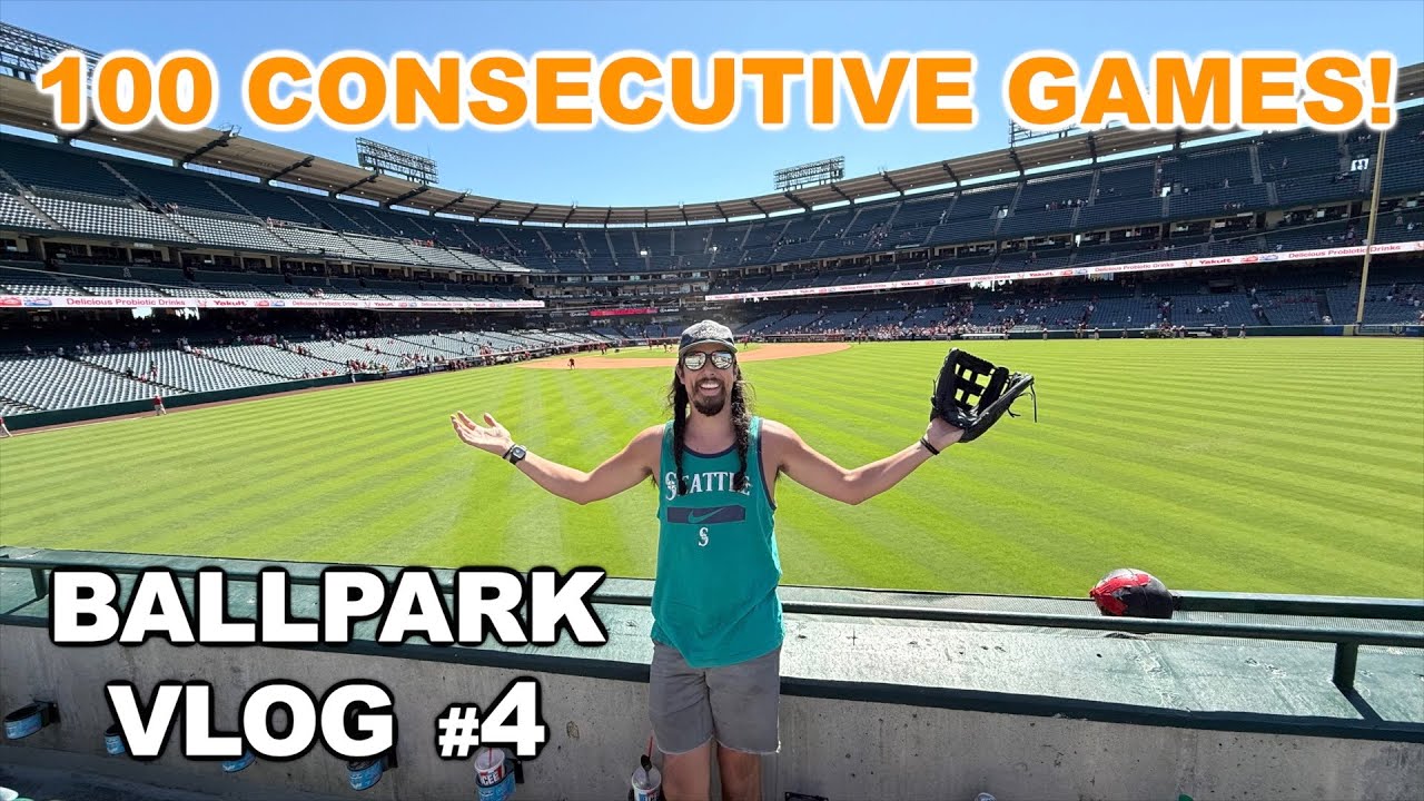 MY 100TH GAME IN A ROW! | Ballpark Vlogs #4