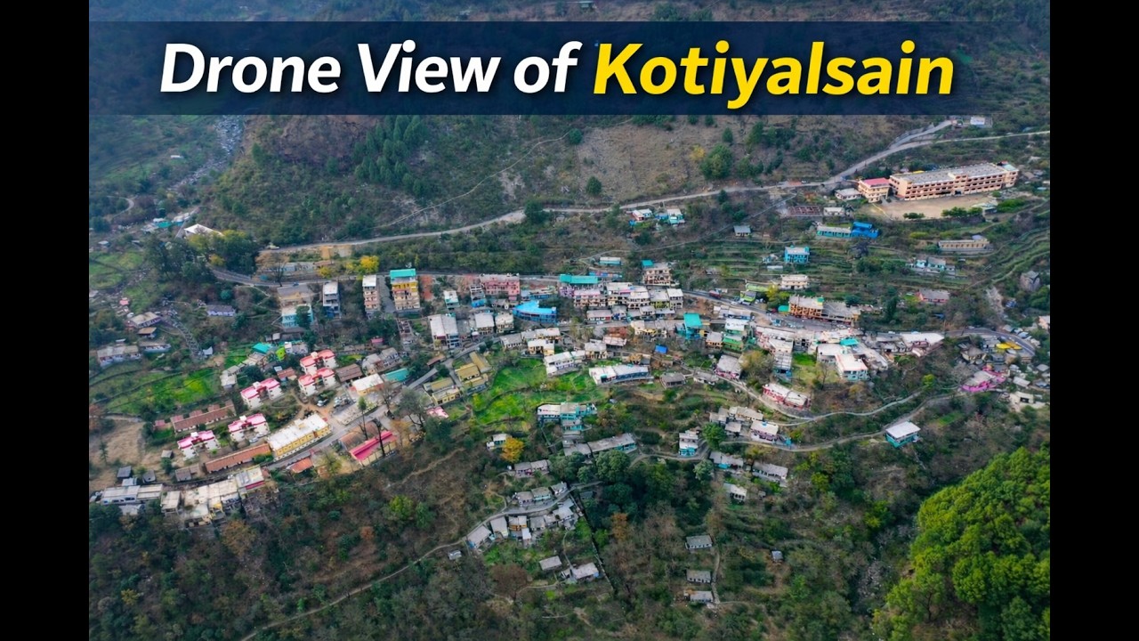 Kothiyalsain or haldapani ka drone view