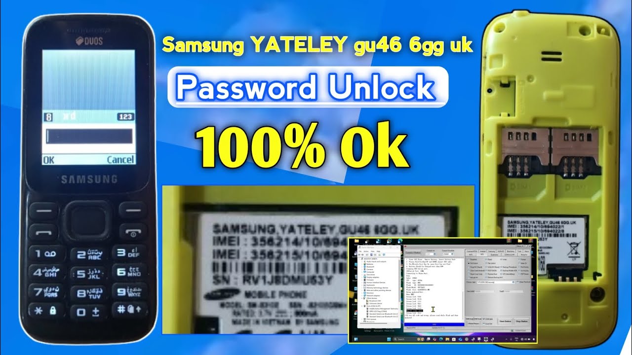 Samsung yateley gu46 6gg uk password reset || yateley gu46 6gg password unlock || Free Tool, 100% ok