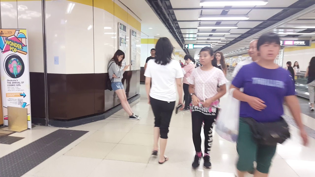 【818香港】香港尖沙咀地鐵站步行至尖東出口