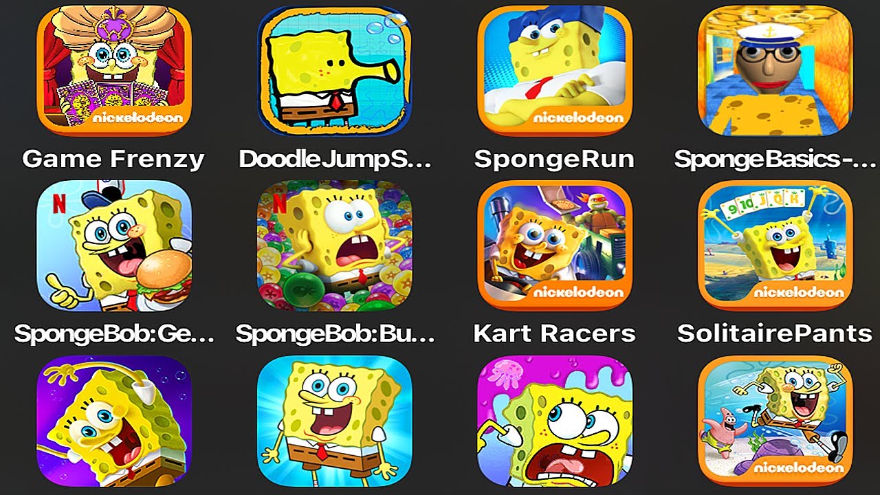 Губка Боб, Игра Frenzy Doodle Jump, Фильм Игра Sponge on the Run, Губка Боб, Baldi's Basics, Переезд