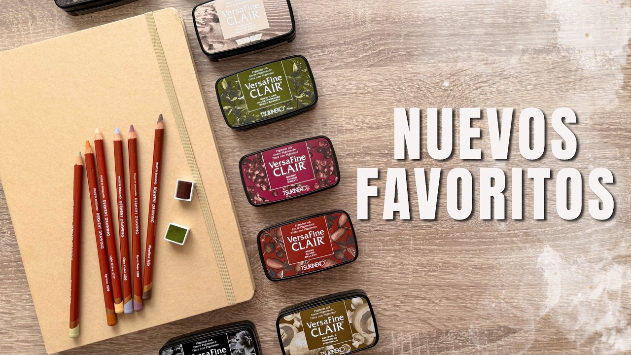 Probando nuevas tintas VersaFine + nuevos Derwent Drawing | Nuevas cositas de CRAFTELIER