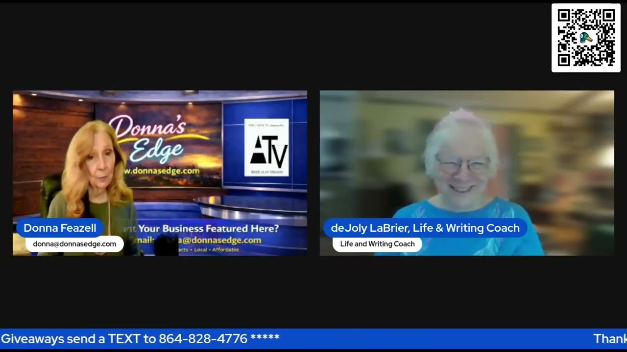 DeJoly LaBrier, Life & Writing Coach Part 1