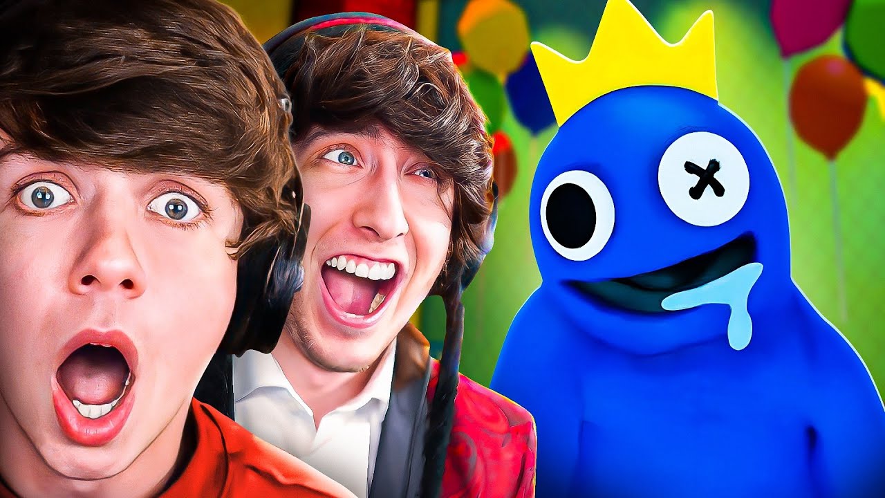 Мы играли в RAINBOW FRIENDS в Roblox...