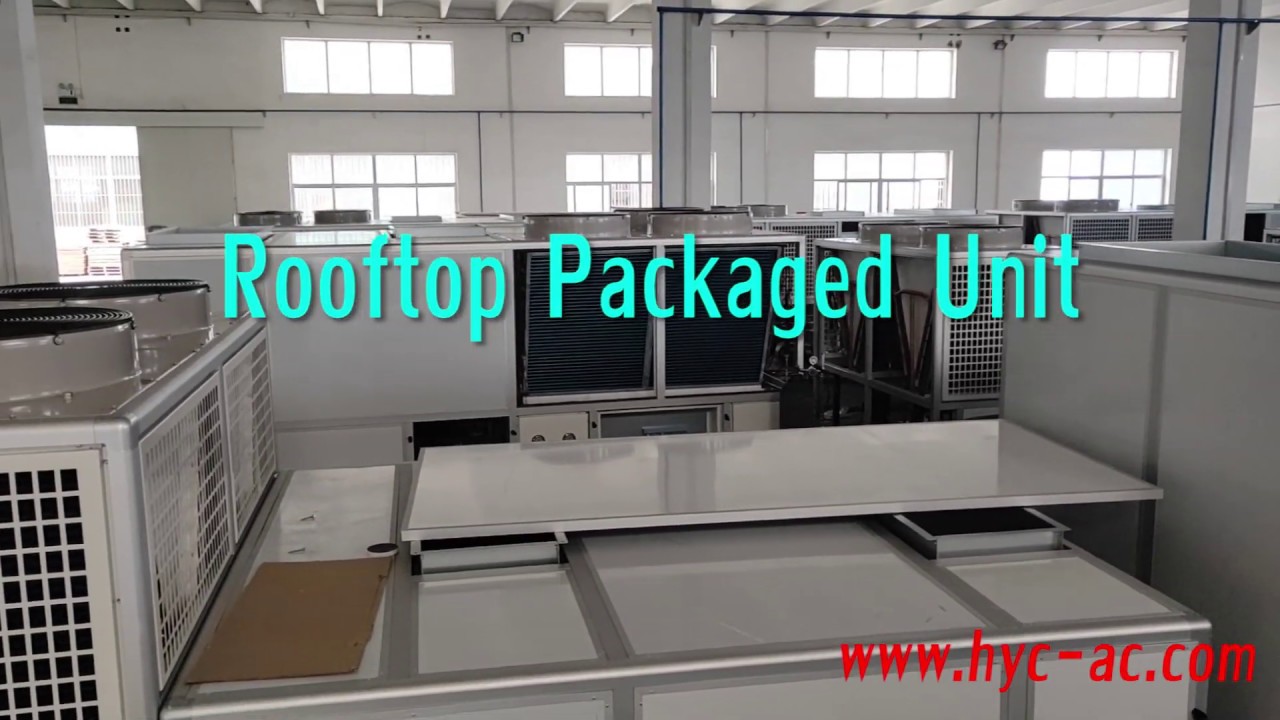 What is a gas burner heating rooftop unit air conditioner