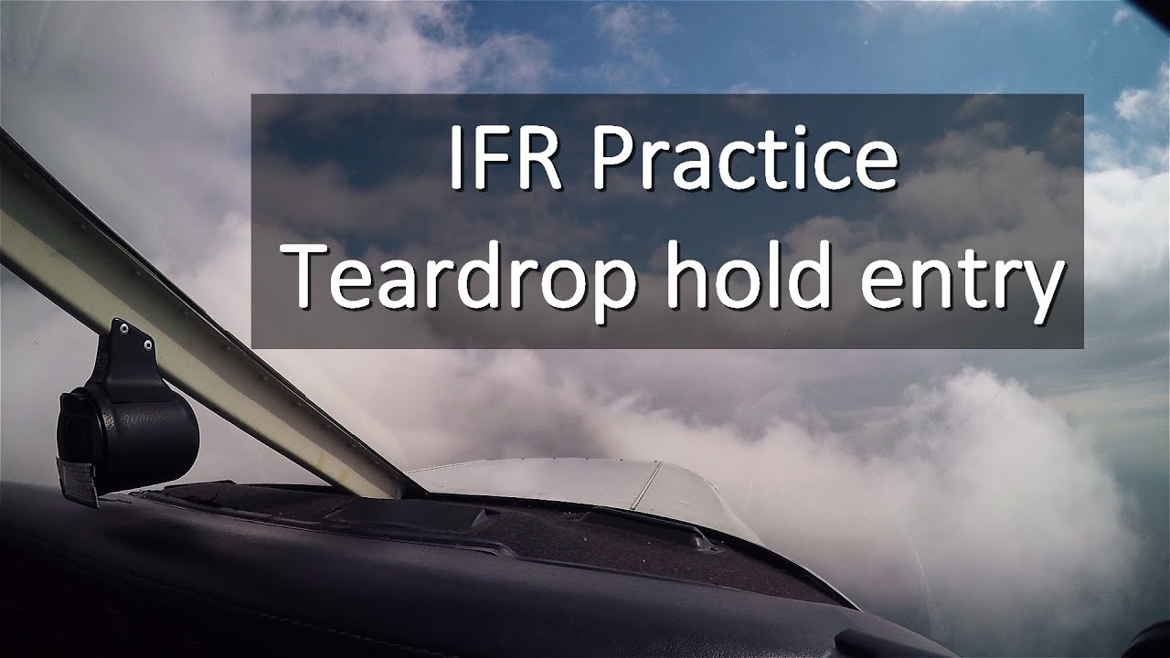 IFR practice flight inc teardrop hold entry