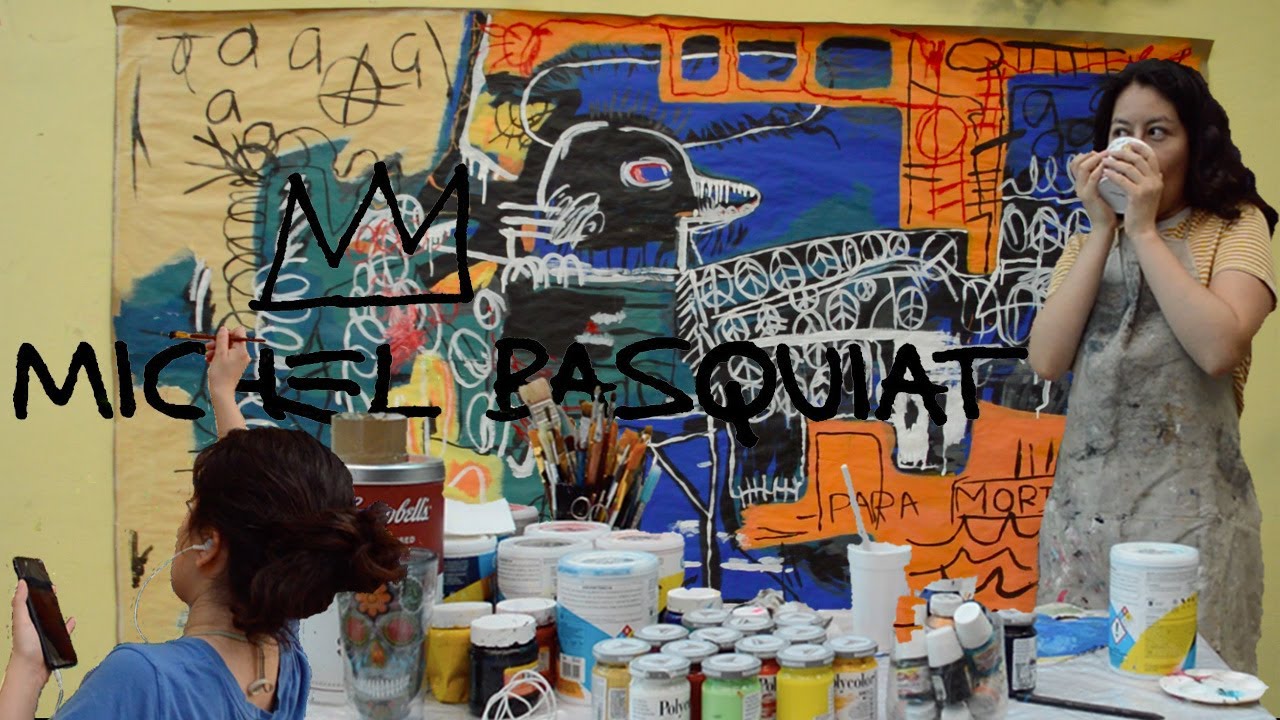 ¡PINTANDO UNA OBRA DE BASQUIAT! ¿Fue difícil? ¿Genio?