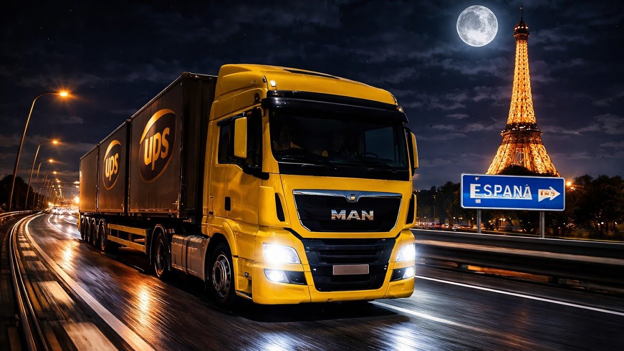 Driving a 40 Ton Truck from Paris to Spain at Night 🇫🇷➡️🇪🇸 LIVE