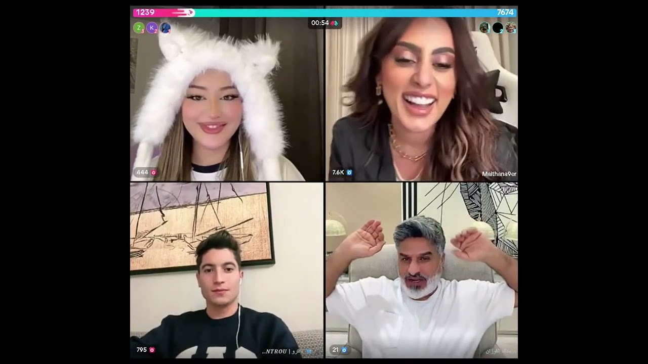 ندى الجزائرية رباعي مع دانترو وميثا وخالد الكويتي صدق مقلب  كيست جميل