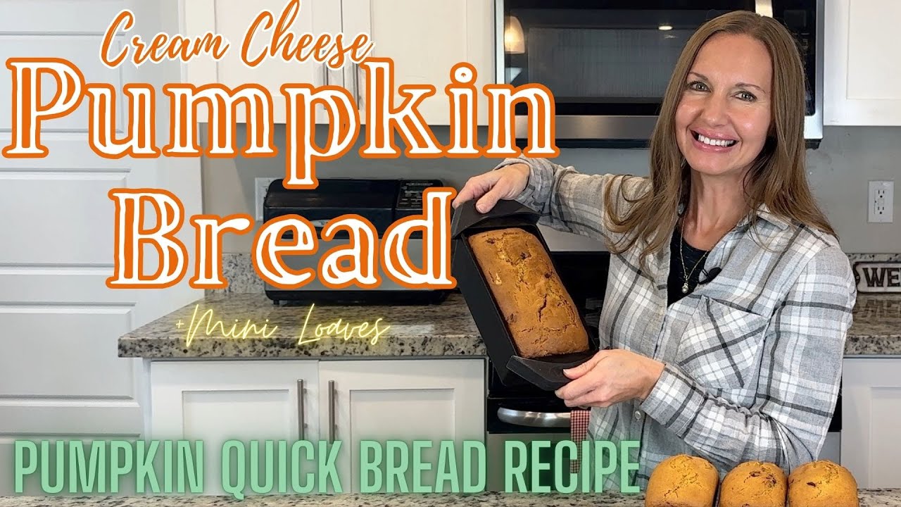 Cream Cheese Pumpkin Bread Recipe - Pumpkin Cream Cheese Bread Mini Loaves - Vintage Recipe