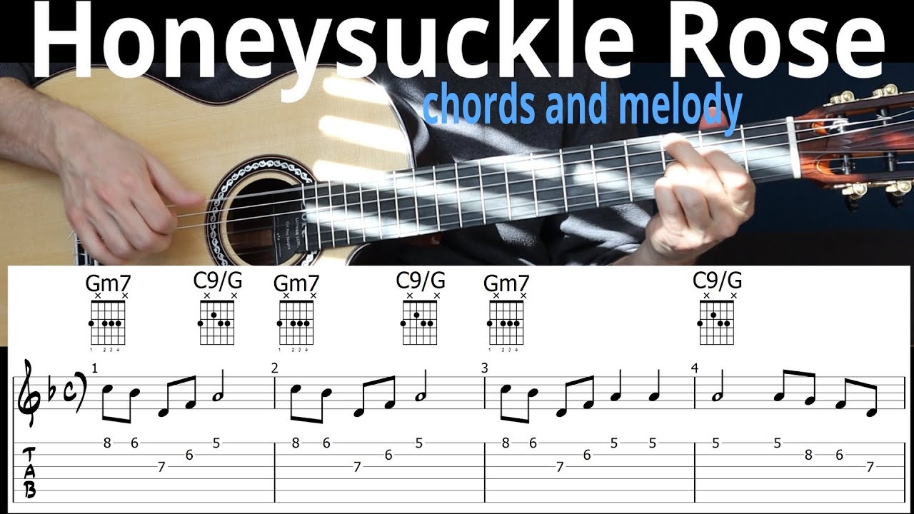 Honeysuckle Rose | Chords & Melody | Guitar Tab