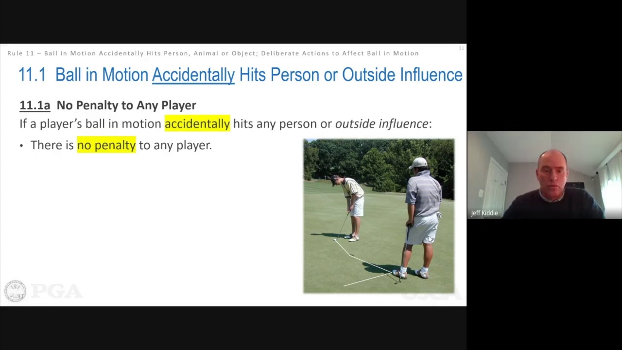 2021 Webinar Series: Rules of Golf, Rules 11, 12, and 13