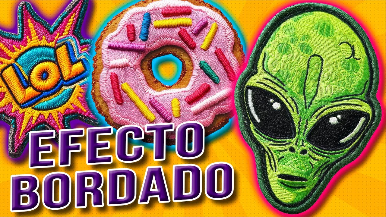 Como hacer el Efecto BORDADO SUPER FACIL para SUBLIMACION o DTF