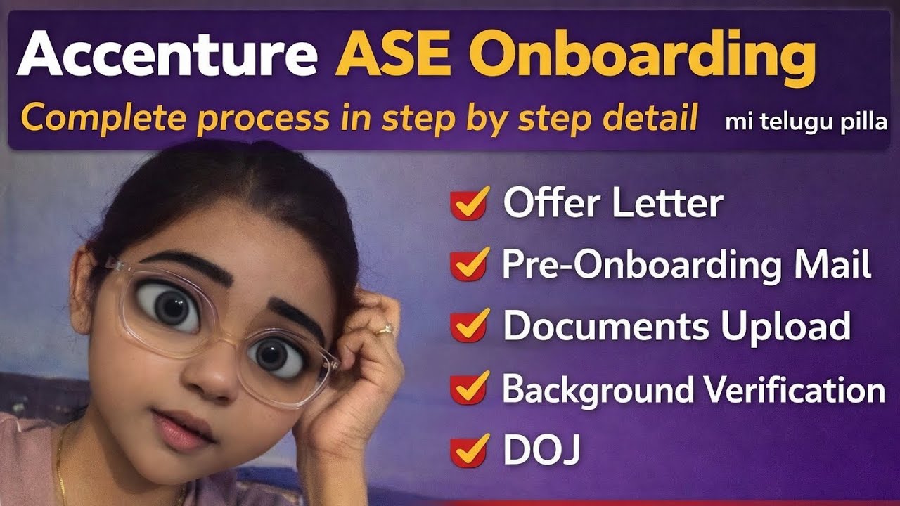 Accenture ASE Onboarding Complete Process 2026 | DOJ, BGV, Delay Explained | Telugu