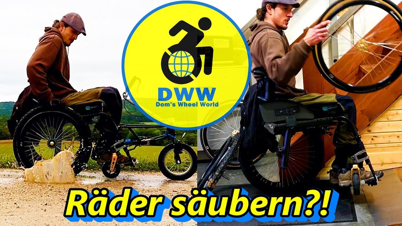 3 Wege die Räder zu säubern -Rollstuhl- Dom`s Wheel World Folge 5