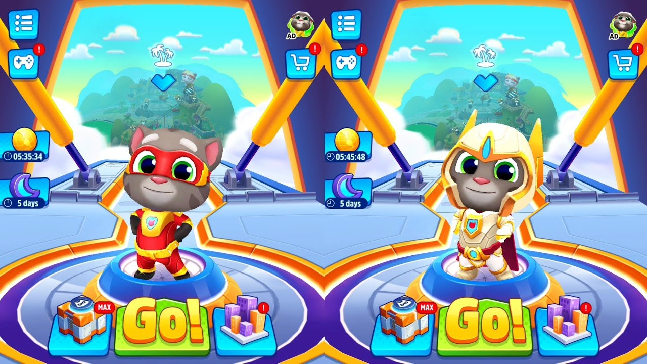 Talking Tom Hero Dash Special Event - Platinum Tom vs Random Heroes - Android iOS HD