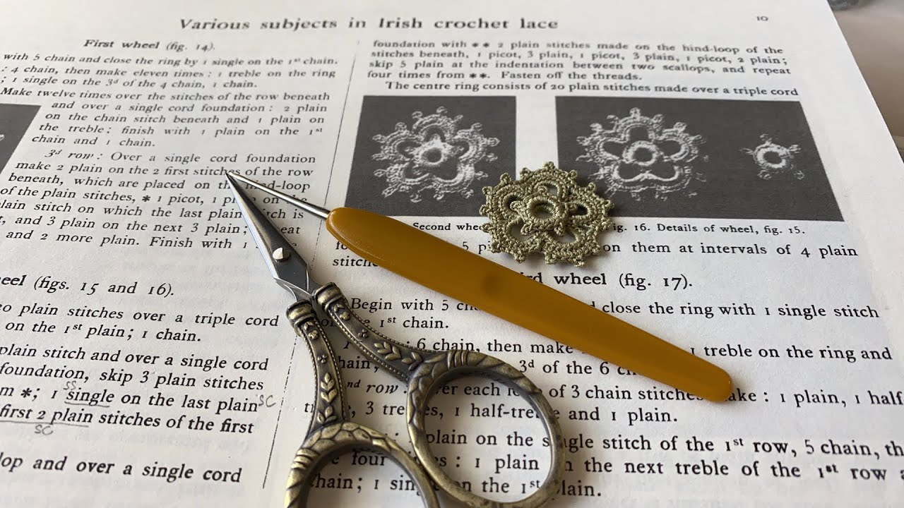 2-nd wheel. Masterpieces of Irish Crochet Lace.