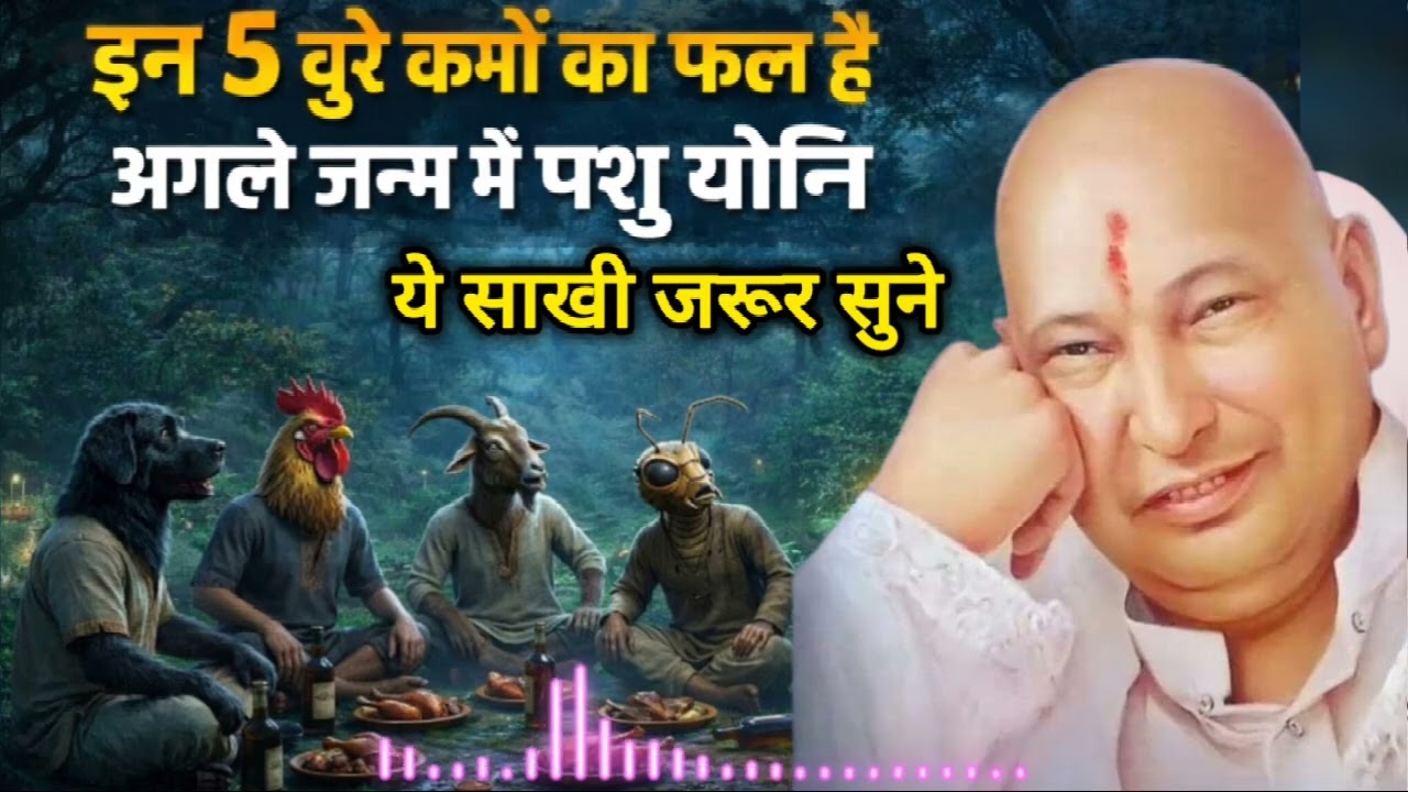 इन पांच बुरे कर्मों का फल अगले जन्म में पशु योनि गुरु जी की यह वचन जरूर सुनेguruji  #gurujiblessings