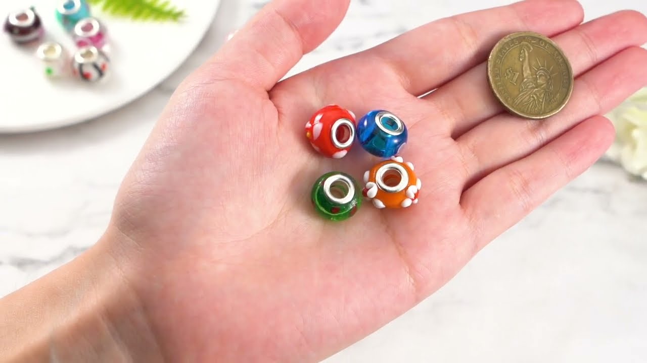 Handmade Lampwork European Beads(LPDL-N001-M) #pandahall #diy #beads #handmadecrafts #beadedjewelry