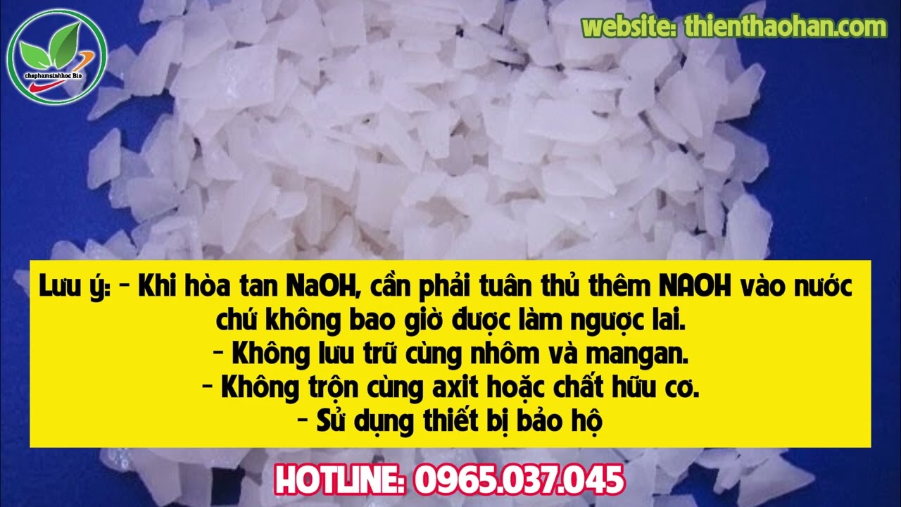 Hóa chất NaOH 99% - Xút Vảy NaOH 99%, Trung Quốc, 25kg/bao