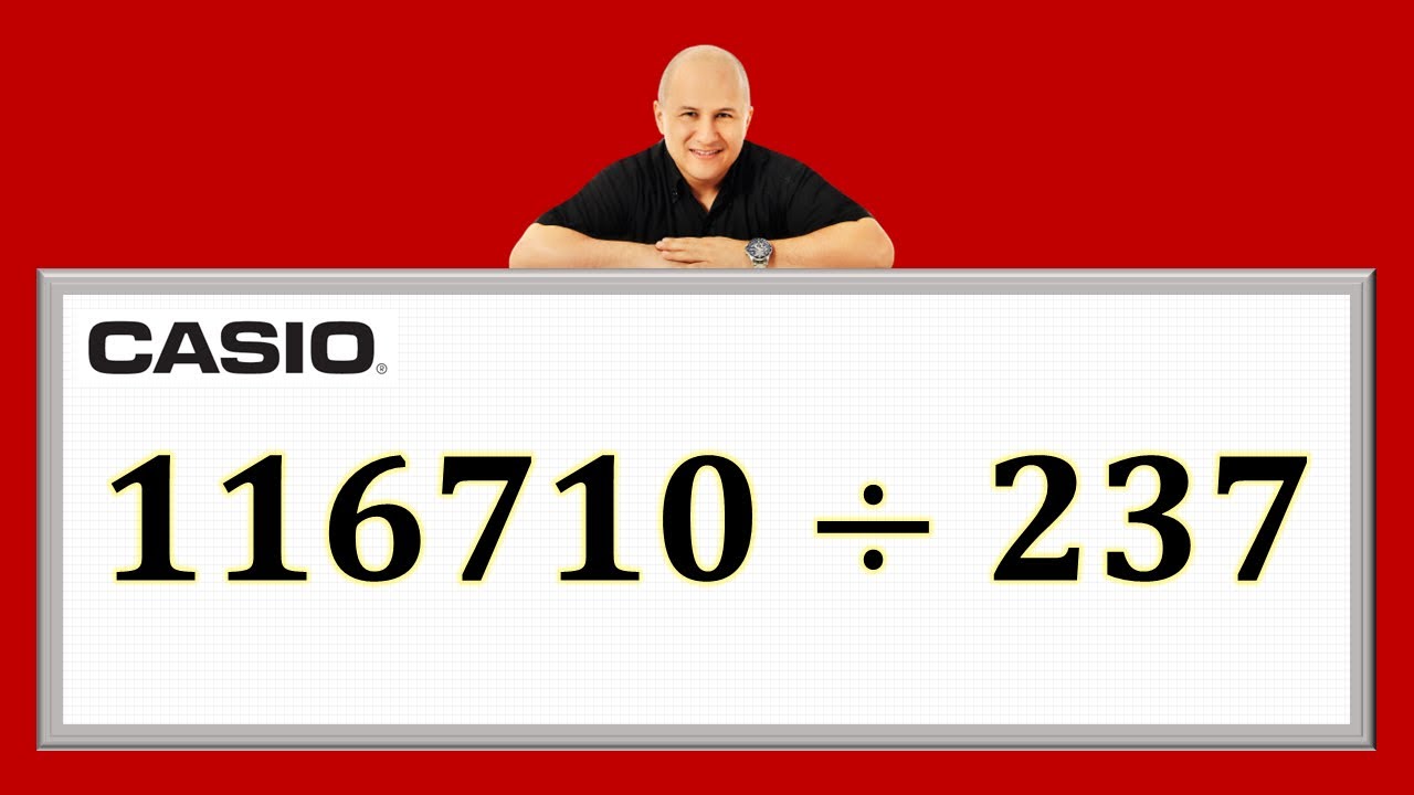 División por tres cifras | Ej. 2 #julioprofe y #casio