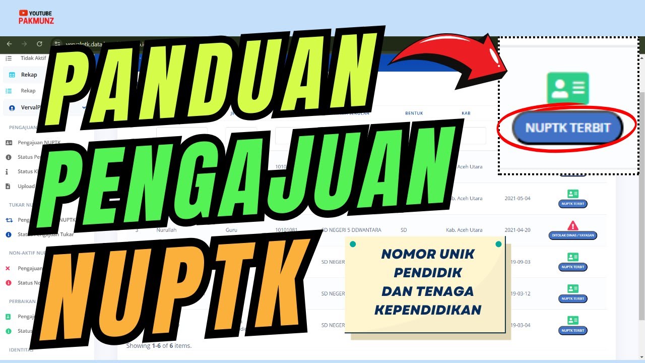 Verval PTK - Cara Pengajuan NUPTK 2025