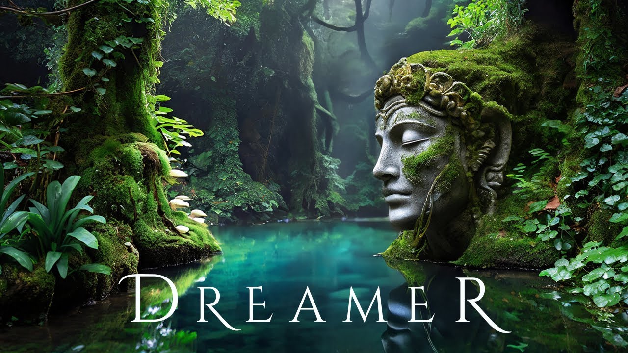 DREAMER | Relaxing Ambient Sleep Music with Rain - Deep Meditative Fantasy Relaxation Soundscape