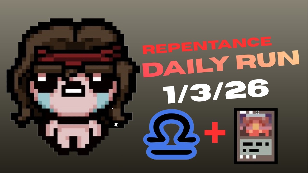 Chaos Card 1 SHOT a Mega Satan!!! | Repentance Daily Run | 01/03/2026
