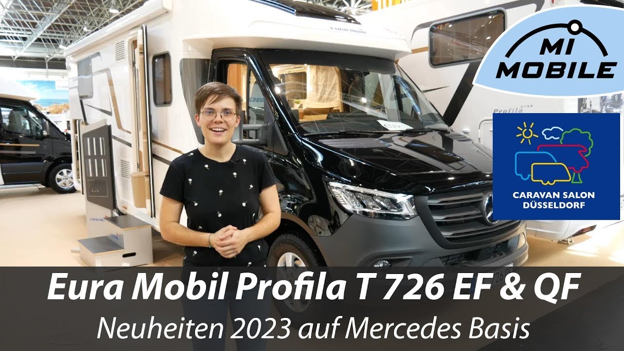 Messeneuheit - Eura Mobil Profila T 726 EF und QF - auf Mercedes Basis - Face to Face, Raumbad