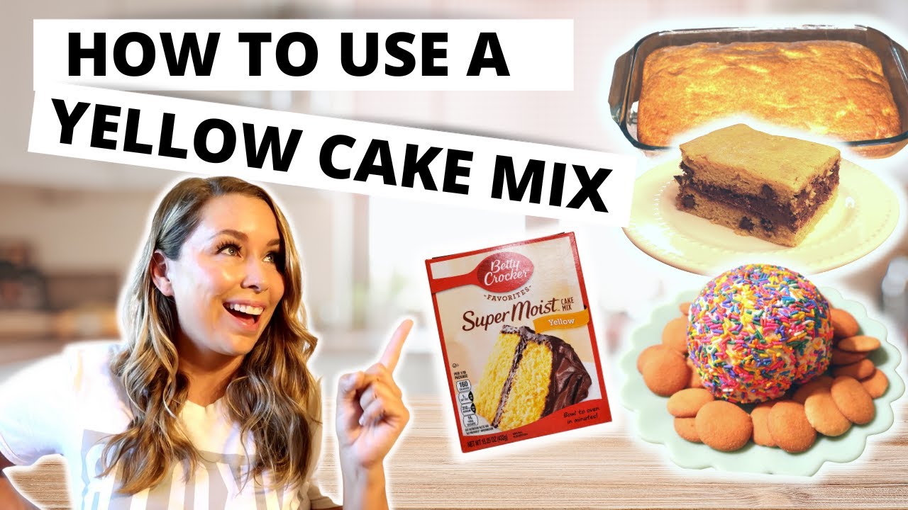 Yellow Cake Mix Hacks // Box Cake Mix Hack // How to use a Yellow Cake Mix