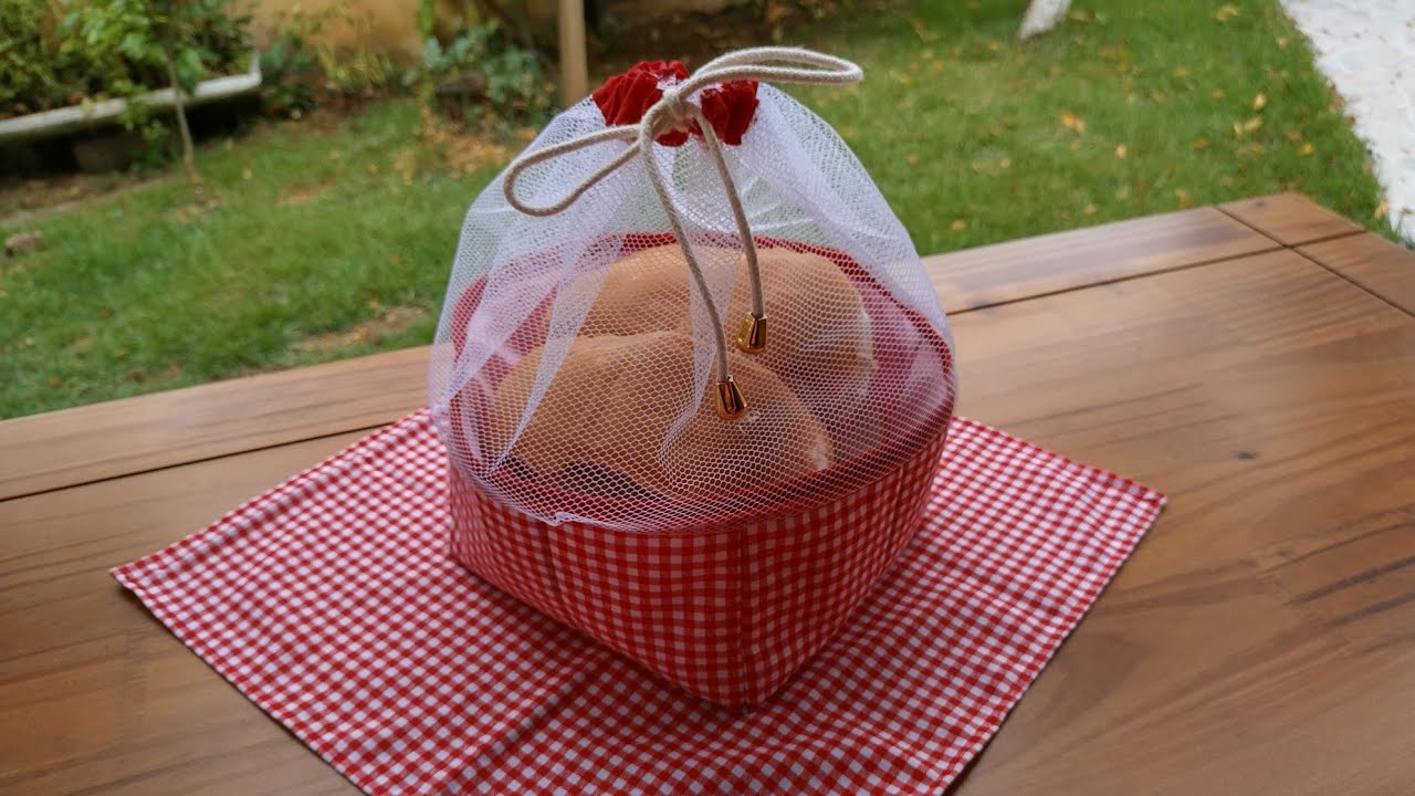 Cesto de pão 🍞 ou porta 🍞, passo á passo.